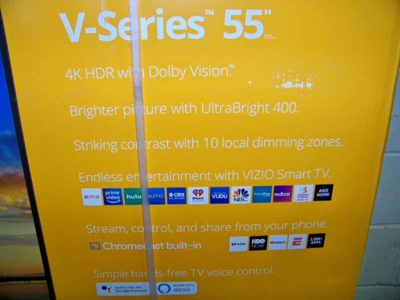lot 2 image: 55, Vizio, V-Series, SMART, 4K HDR (2160p), UHD LED Television  TV - BRAND NEW in Original Box