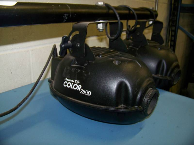 lot 65 image: (4) American DJ, Color 250D, Professional DMX Color Changing Lights on Hanging Light Bar