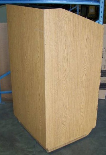 lot 106 image: Da-Lite, Height Adjustable, Lectern with Light, ClockTimer and Mic Controls for Da-Lite, MicrophoneSpeaker Control