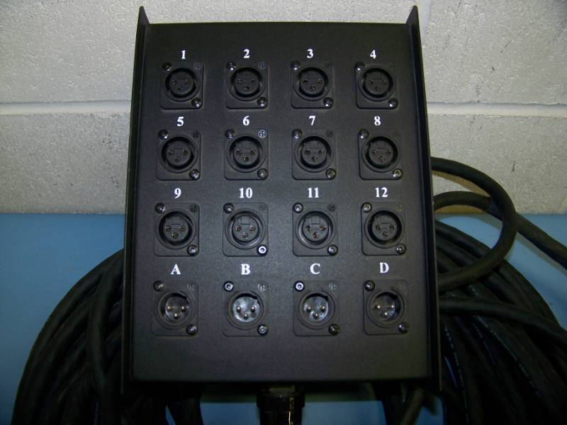 lot 72 image: StageMASTER, Multi-Channel Snake Box with Heavy-Duty Cable with XLR Connectors