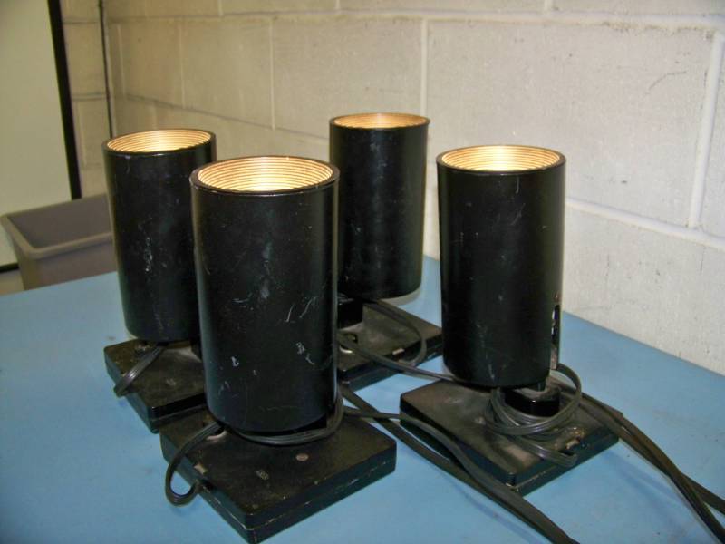 lot 83 image: (4) Stage  Studio  Theater Lights  Spotlights on Bases