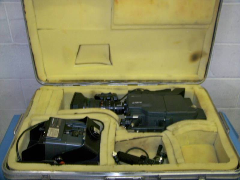 lot 95 image: Sony, Digital Video Camera and Accessories in Hard-Sided, Padded Inside, Shok-Stop Travel Case