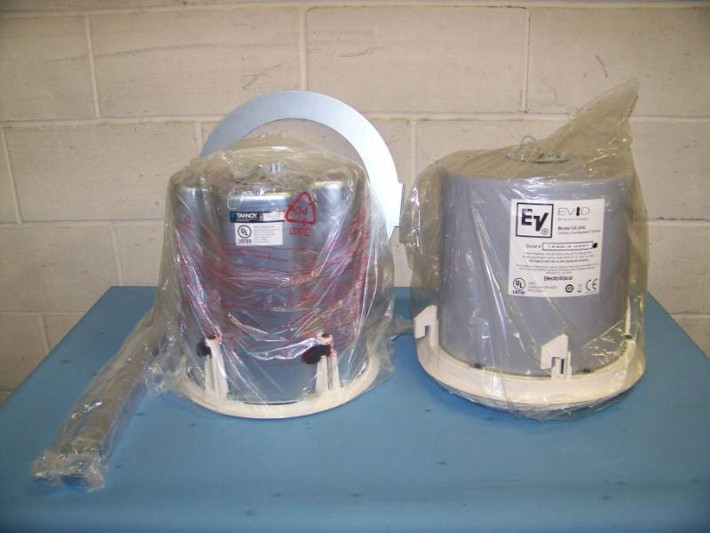 lot 20 image: (1) Electro-Voice EVID and (1) Tannoy, 8 In-Ceiling Speakers  Loudspeakers