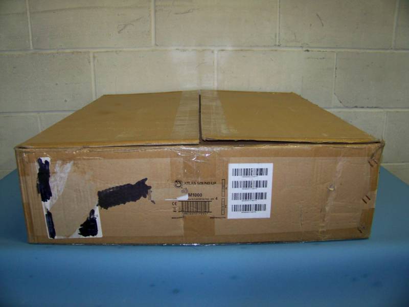 lot 19 image: (4) Atlas Sound, M1000, 8 Dual Cone, Sound Masking Speakers - NEW in Original Box