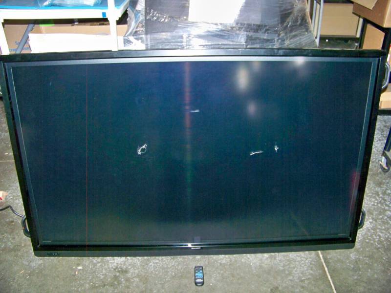 lot 8 image: 70, Sharp, Full HD, Edge-Lit LED, LCD, Monitor  Display with (3) HDMI Inputs, Touch Screen capabilities and Remote Control