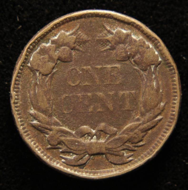 lot 02 image: 1858 large letters FLYING EAGLE CENT