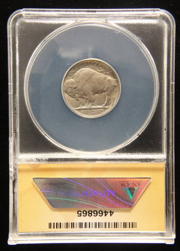 lot 04 image: 1928-D BUFFALO NICKEL AU55 ANACS