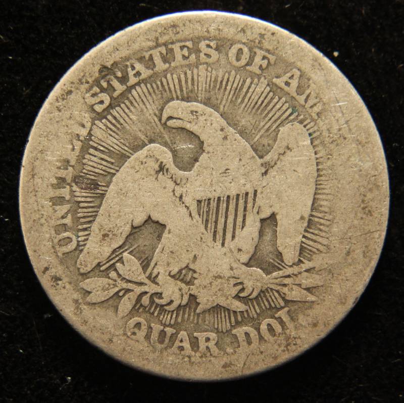 lot 52 image: 1853 SEATED LIBERTY QUARTER