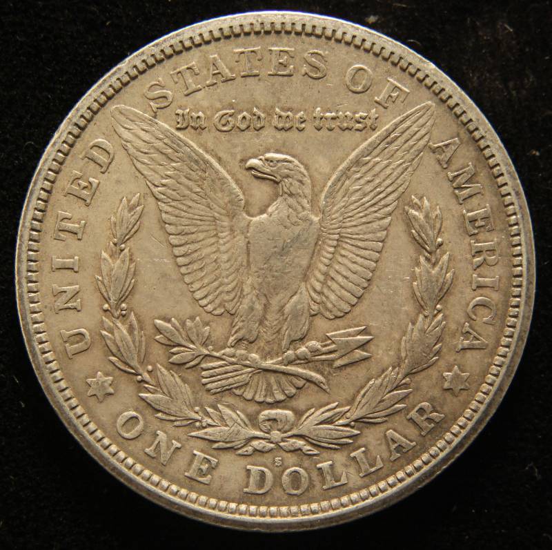 lot 53 image: 1921-S MORGAN SILVER DOLLAR