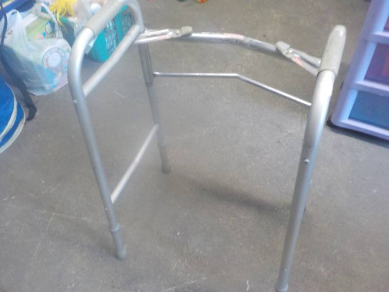 lot 61 image: Walker and Step Stool on Wheels...