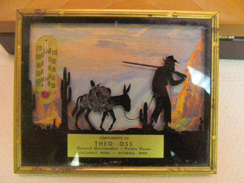 lot 40 image: vintage advertising thermometer