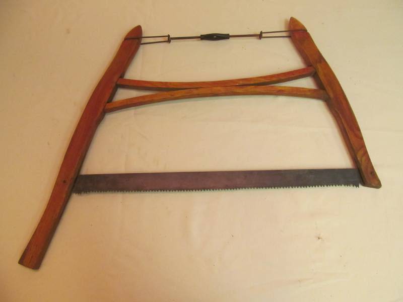 lot 48 image: vintage bow saw