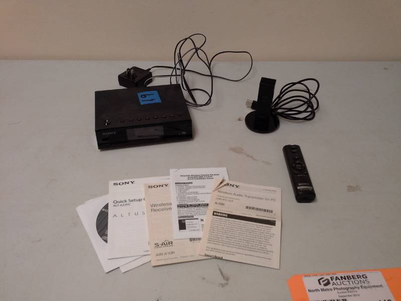 lot 119 image: Sony Wireless Audio and Camera System AIR-A10R, Software, Manuals, Remote Control