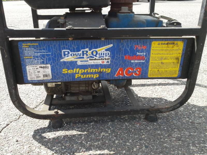 lot 920 image: PowR-Quip 7.5 HP Selfpriming Pump
