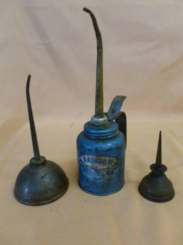 lot 120 image: Vintage Oiler Cans