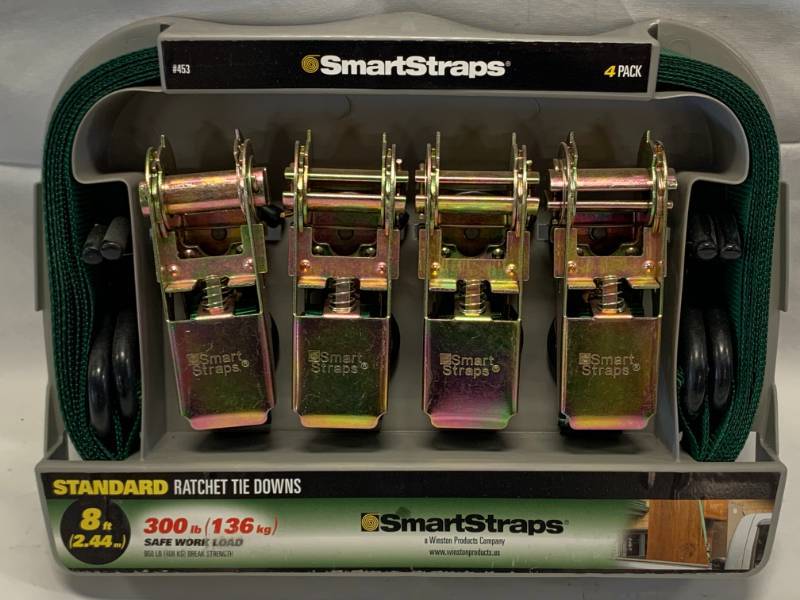 lot 25 image: New Smart Straps Ratchet Tie Down Strap