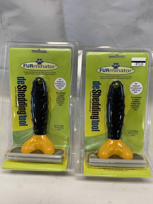 lot 75 image: Lot of 2 DogCat Deshedding Tools