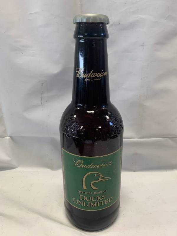 lot 93 image: 14 Budweiser Ducks Unlimited Bottle (empty)