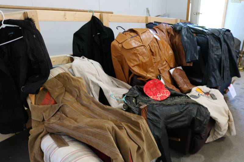 lot 322 image: Lot of leather and other jackets, b...