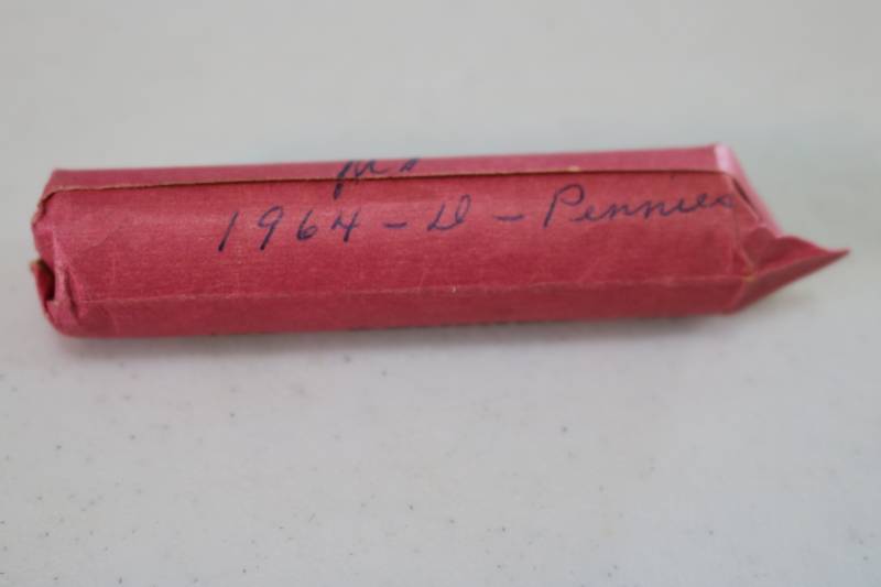 lot 380 image: Roll of 1964D  Pennies from Winthr...