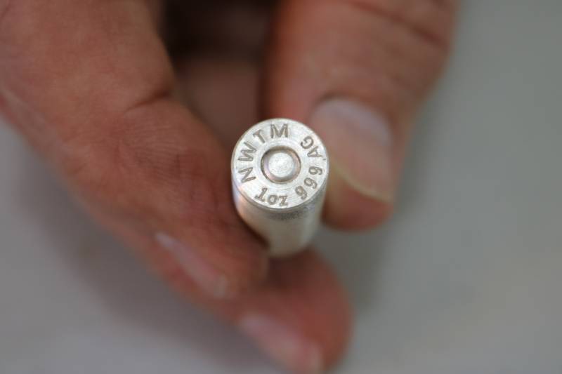 lot 392 image: Silver Bullet 1 oz .999 silver...