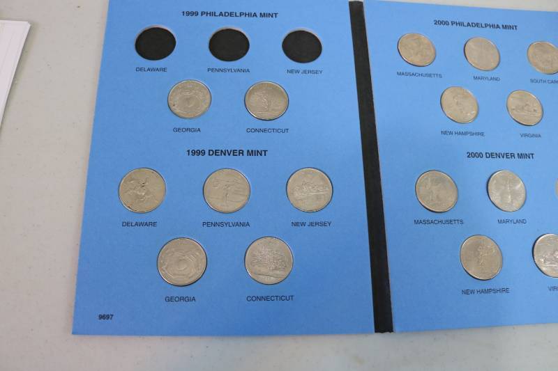 lot 393 image: State quarters and Mason token...
