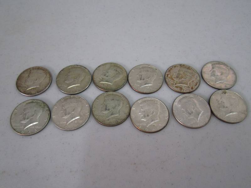 lot 410 image: 1960s half dollars...