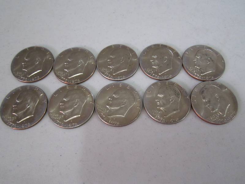 lot 413 image: 10 bicentennial dollars...