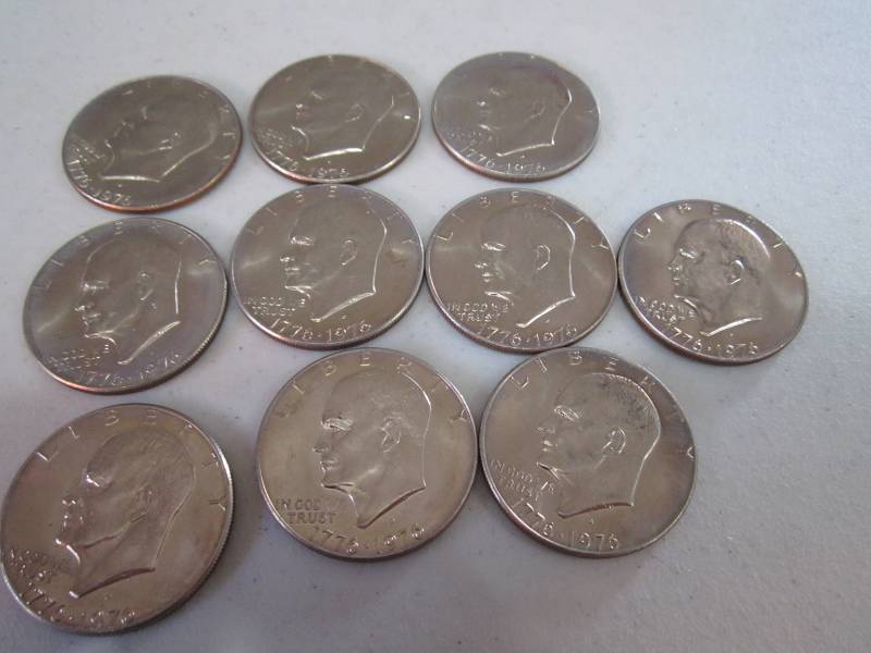 lot 420 image: 10 bicentennial dollars...