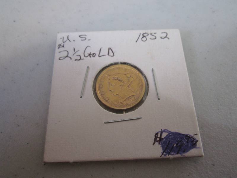 lot 425 image: 1852 2 12 coin...