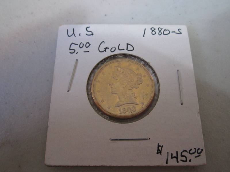 lot 426 image: 1880 S Five D coin...