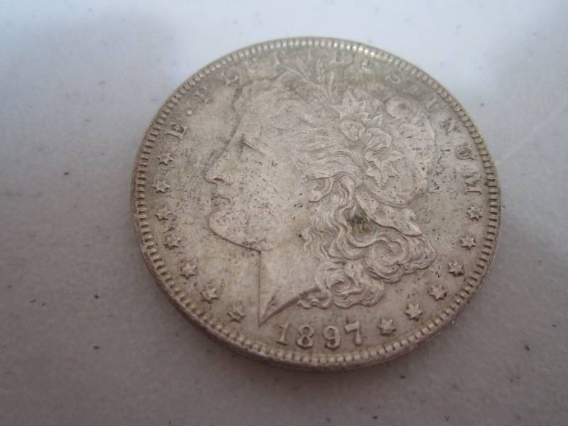 lot 436 image: 1897 Silver Dollar...