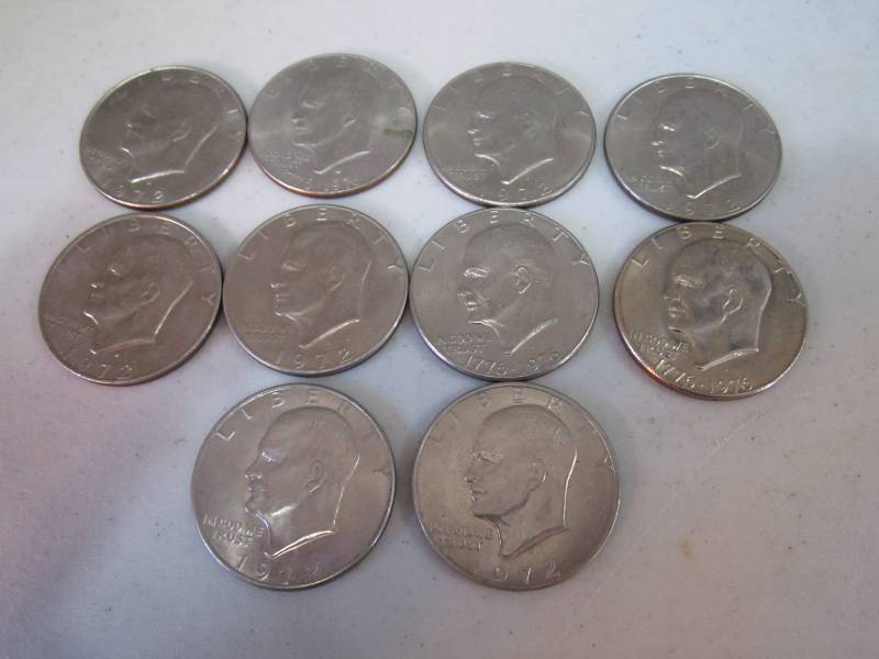 lot 163 image: 10 1970s Dollars...