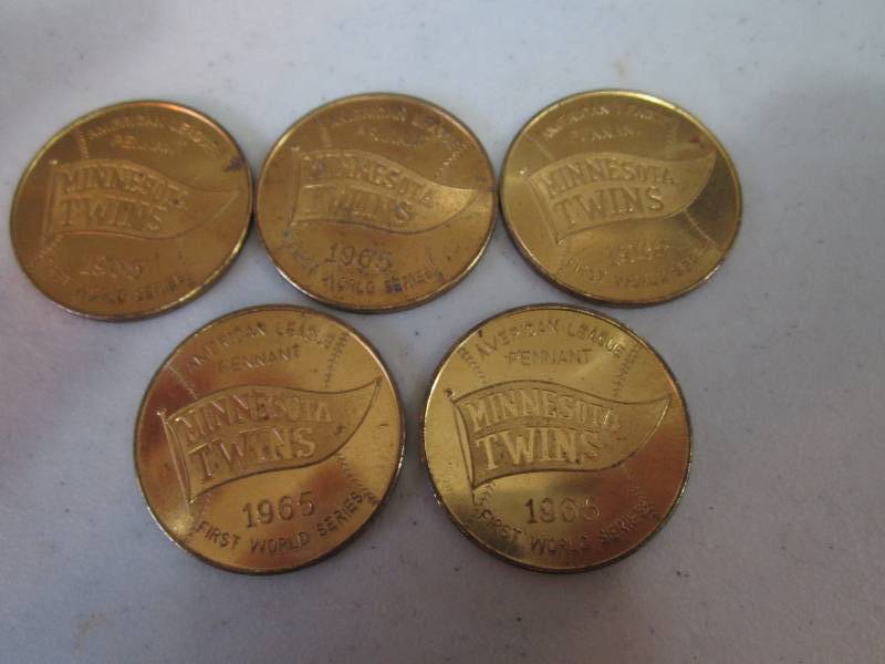 lot 166 image: Minnesota Twins Commemorative coins...