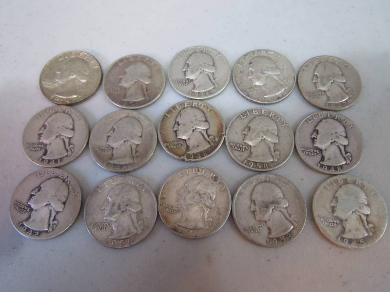 lot 167 image: 15 Older assorted Quarters...