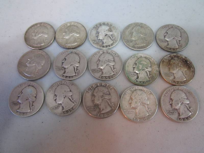 lot 169 image: 15 Older assorted Quarters...