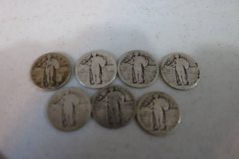 lot 199 image: Lot of quarter dollars...