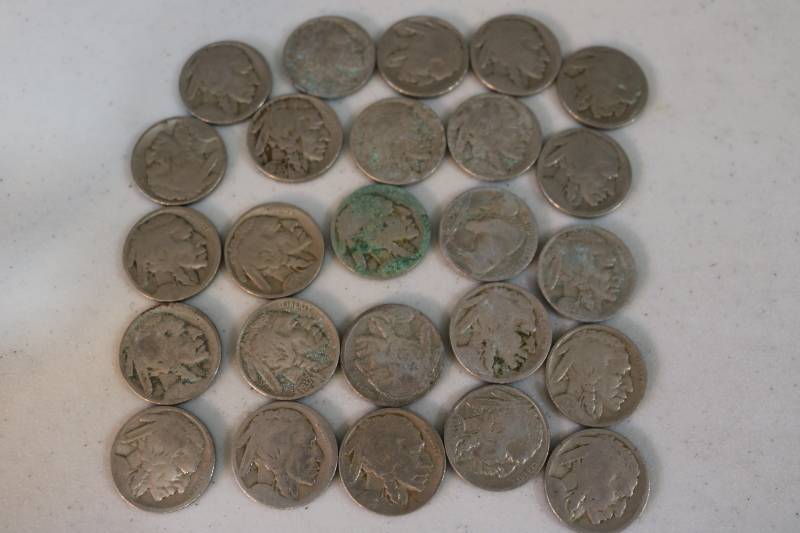 lot 219 image: 25 buffalo nickels...
