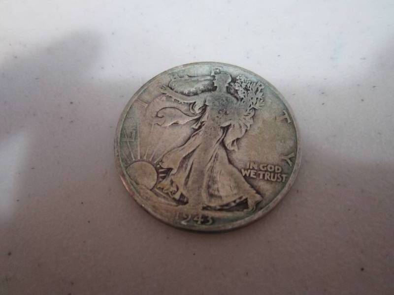 lot 223 image: 1943 half dollar...