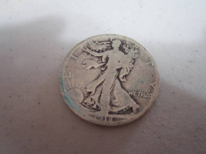 lot 229 image: 1918 half dollar...