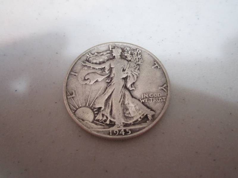 lot 230 image: 1945 D half dollar...