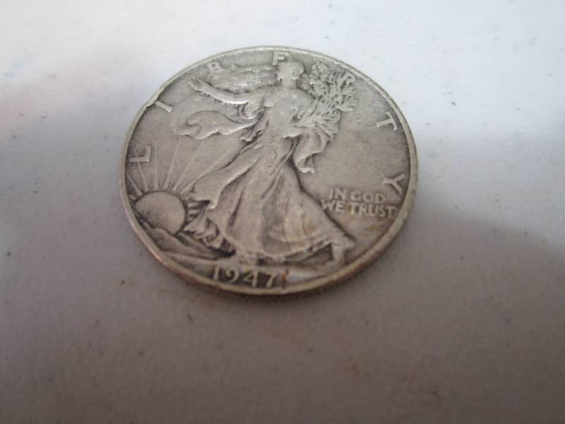 lot 236 image: 1947 half dollar...