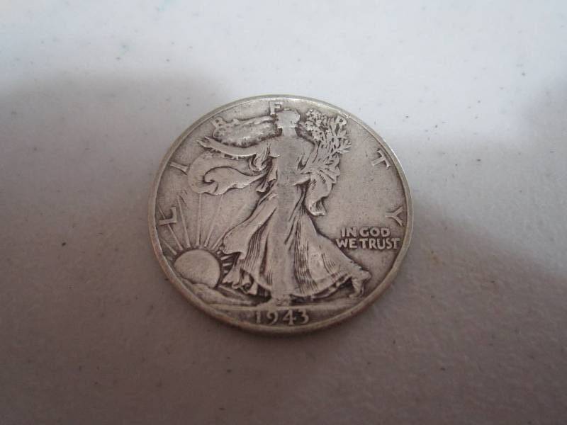lot 237 image: 1943 half dollar...