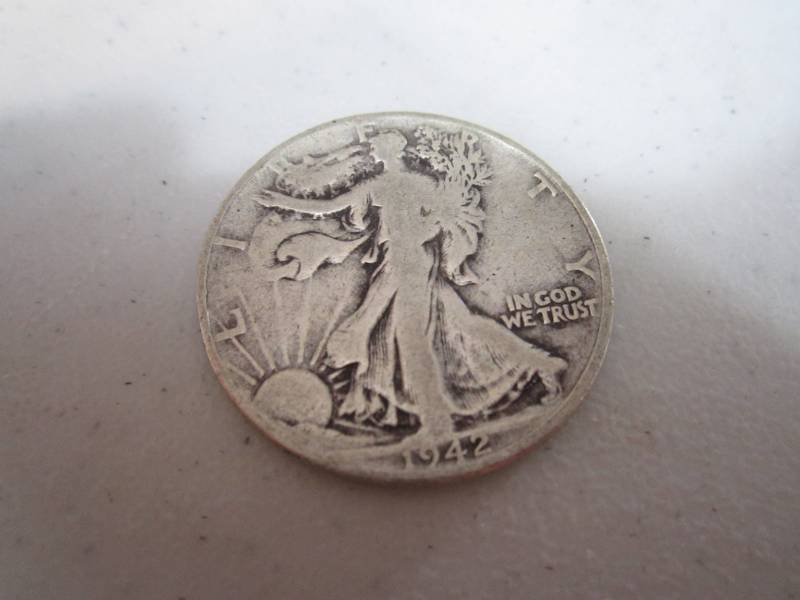 lot 246 image: 1942 half dollar...