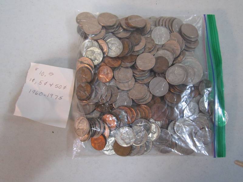 lot 269 image: $10.00 value coins 1960 - 1975 date...