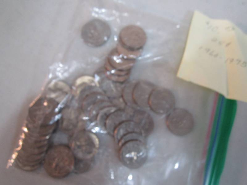 lot 277 image: $10.00 value coins 1960 - 1975 date...