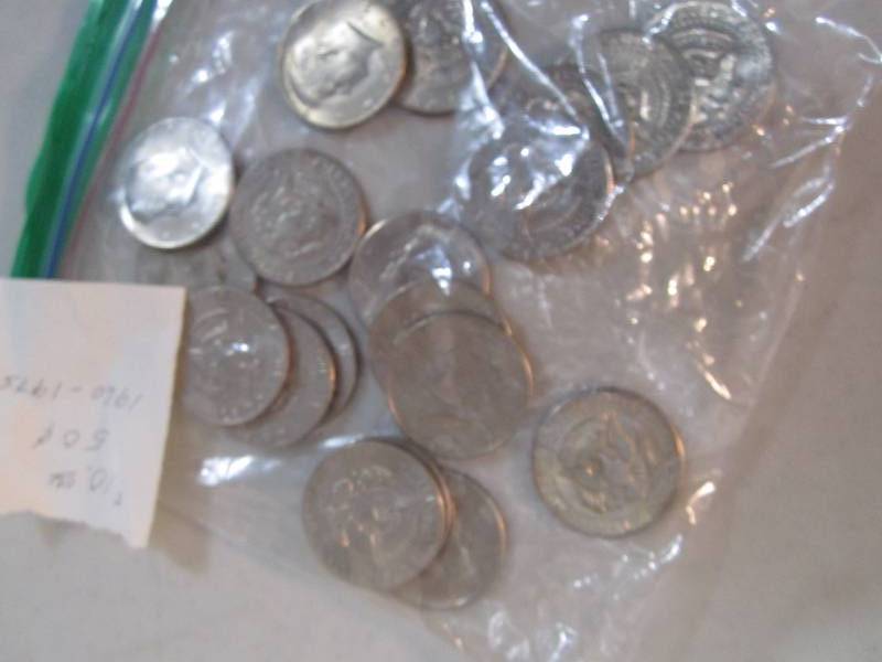 lot 298 image: $10.00 value coins 1960 - 1975 date...