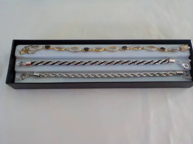 lot 3 image: 3 Gold Filled Bracelets...