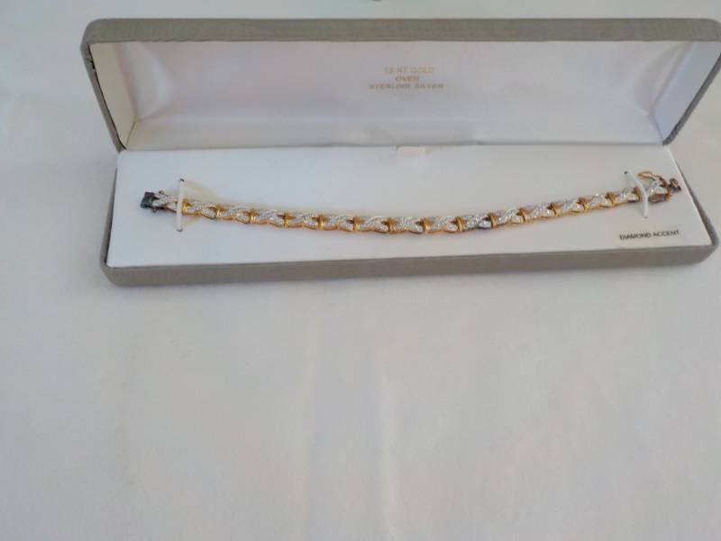 lot 4 image: 18 karat Gold over Sterling Silver ...
