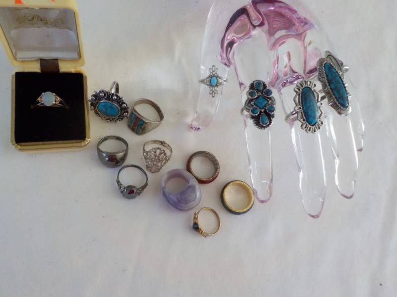 lot 45 image: Turquoise Rings and more...